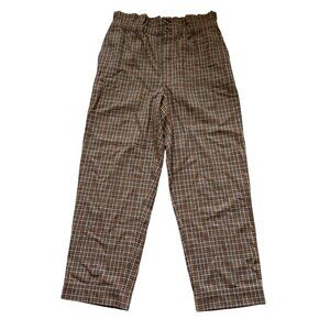 Madewell Brown Plaid Trousers